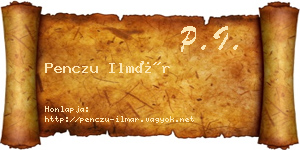 Penczu Ilmár névjegykártya